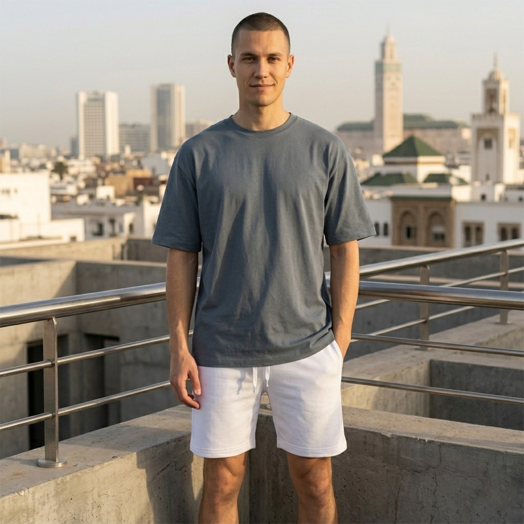 SHORT de Jogging - Blanc