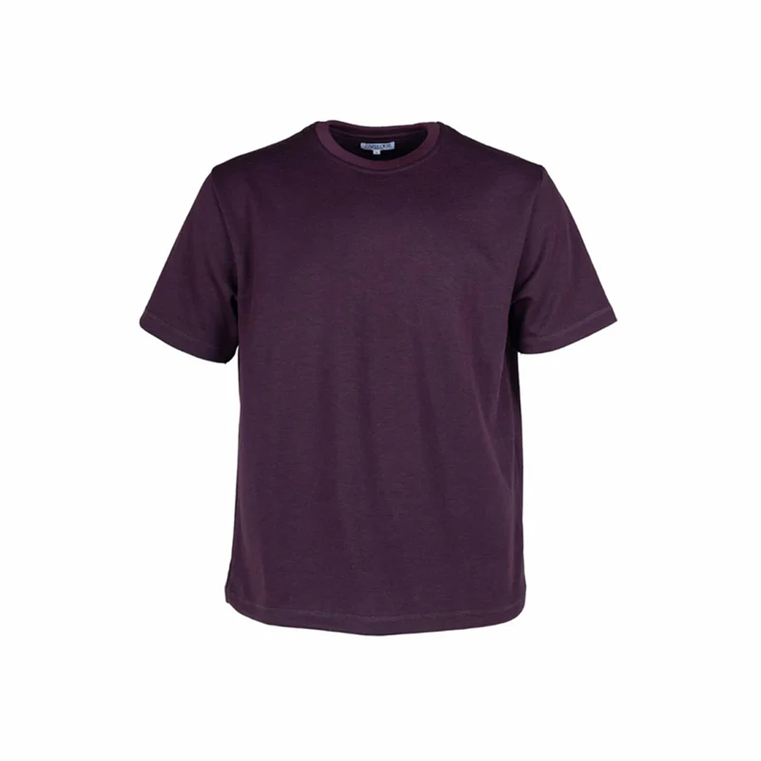 T-SHIRT Oversize Homme - Bordeaux violacé