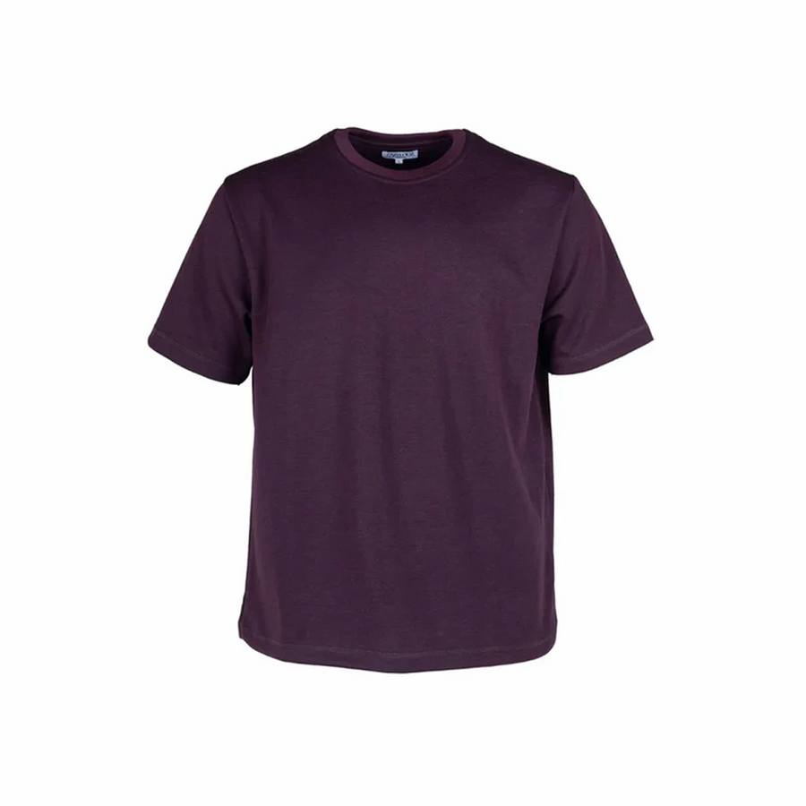 T-SHIRT Oversize Homme - Bordeaux violacé