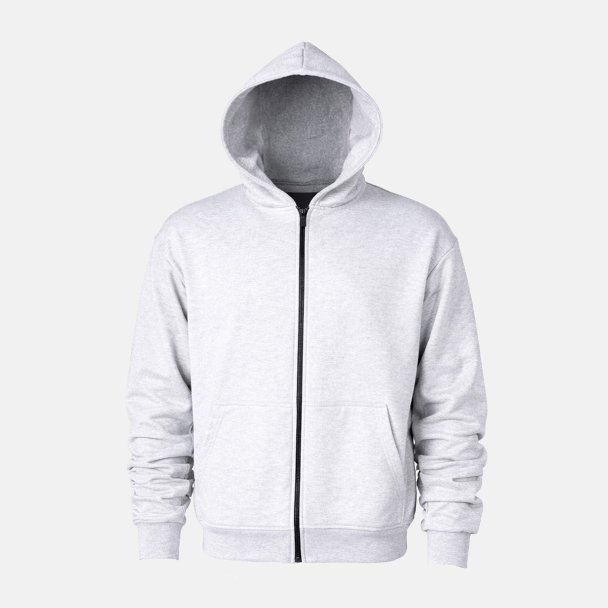 SWEAT À CAPUCHE Zip Basique - Gris