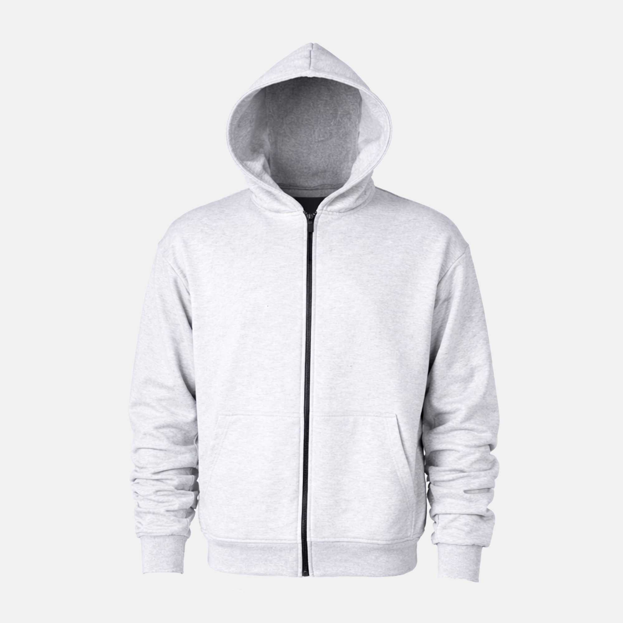 SWEAT À CAPUCHE Zip Basique - Gris