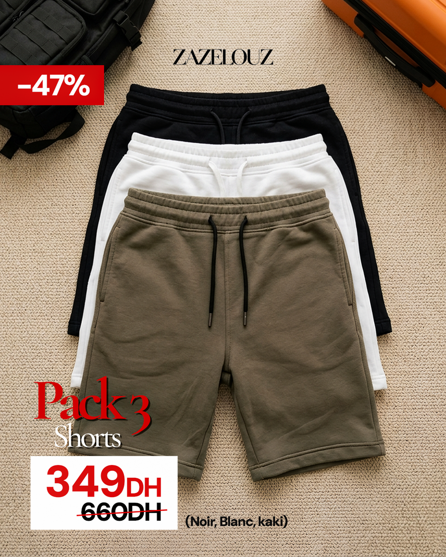 Le Trio Zazelouz · Pack de 3 shorts