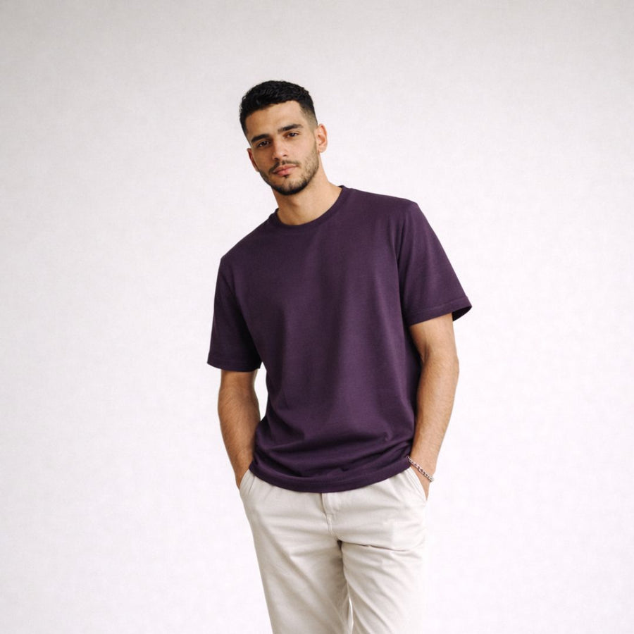 T-SHIRT Oversize - Grenat