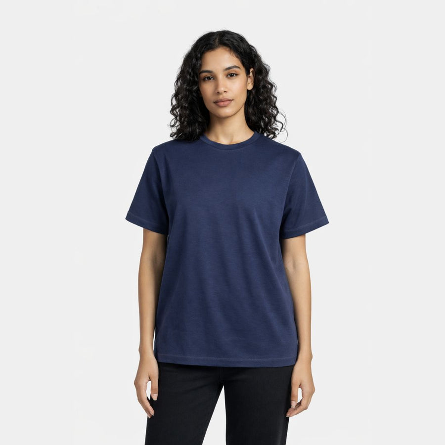 T-SHIRT Oversize - bleu Femme